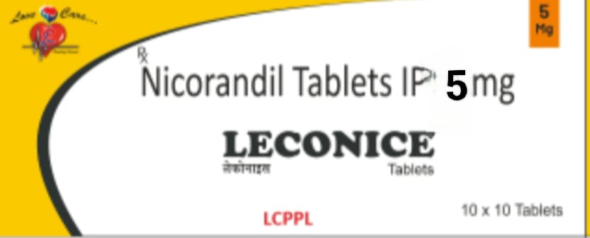 LECONICE-5 Nicorandil Tablets IP 5mg - Vasodilator