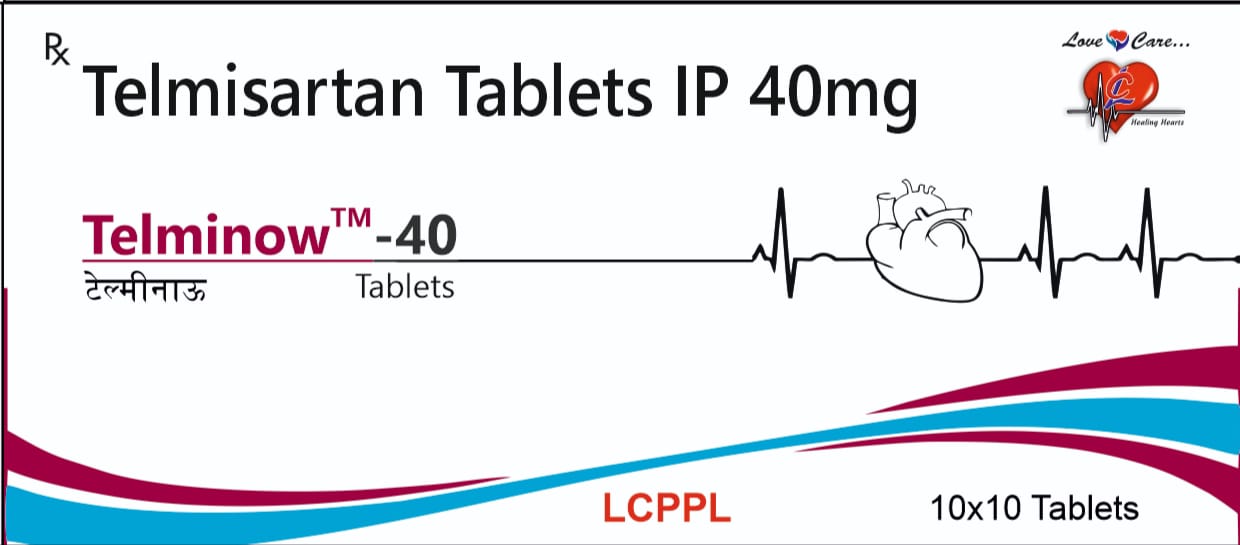 Telminow-40 Telmisartan Tablets IP 40mg - Blood Pressure Control