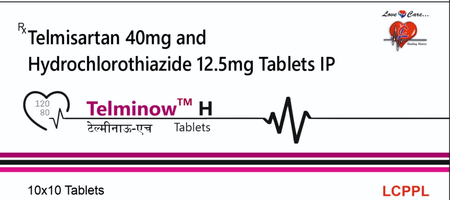Telminow-H Telmisartan 40mg and Hydrochlorothiazide 12.5mg