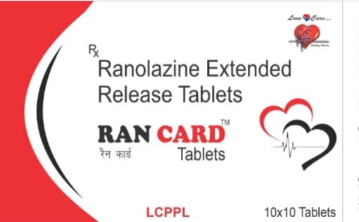 RAN CARD Alternative Packaging Ranolazine Extended Release
